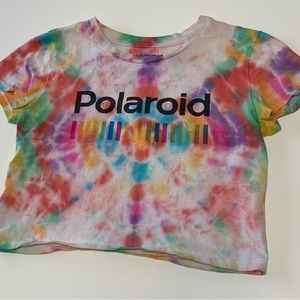 Tie Dyed Polaroid Crop top